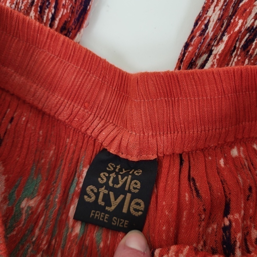 Rayon Abstract Lounge Pants High Rise Flare Bell Bottom Festival Comfy - Picture 9 of 11